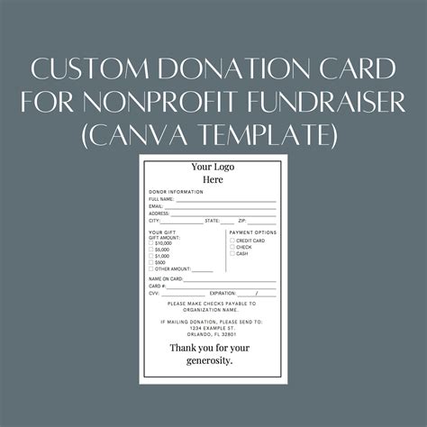 Personal Charity Cards .